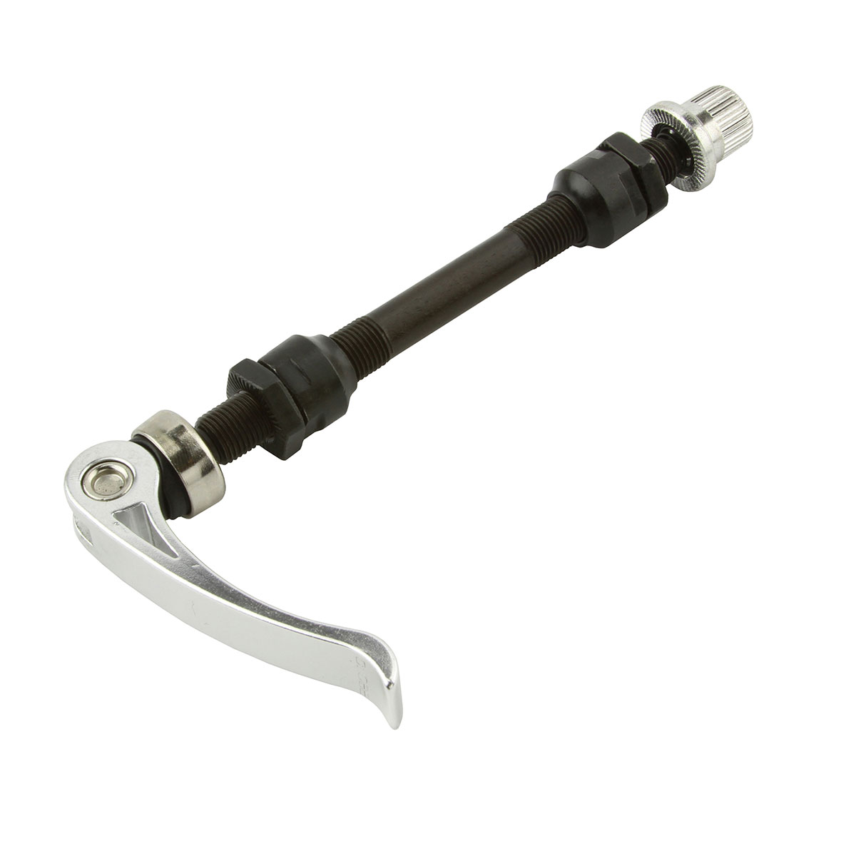 Front Quick Release Axle and Skewer Front 3/8 Silver.